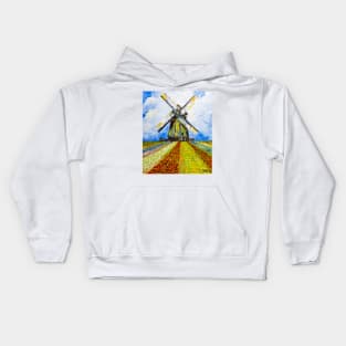 Windmill. Holland Kids Hoodie